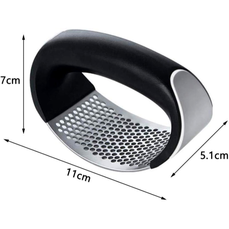 Effortless Stainless Steel Garlic Press Rocker – Ergonomic Garlic Crusher and Mincer