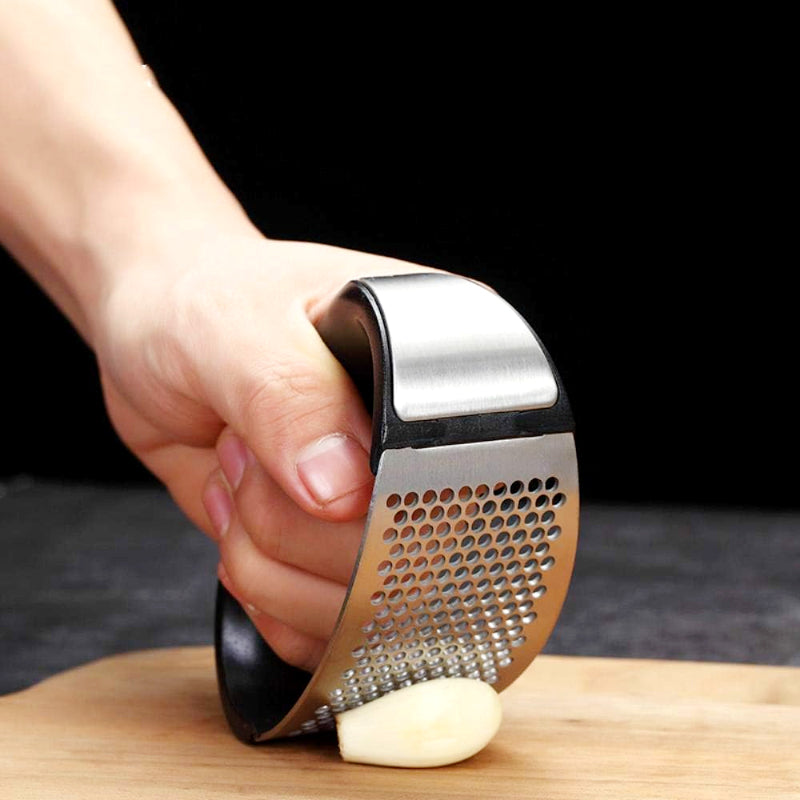 Effortless Stainless Steel Garlic Press Rocker – Ergonomic Garlic Crusher and Mincer