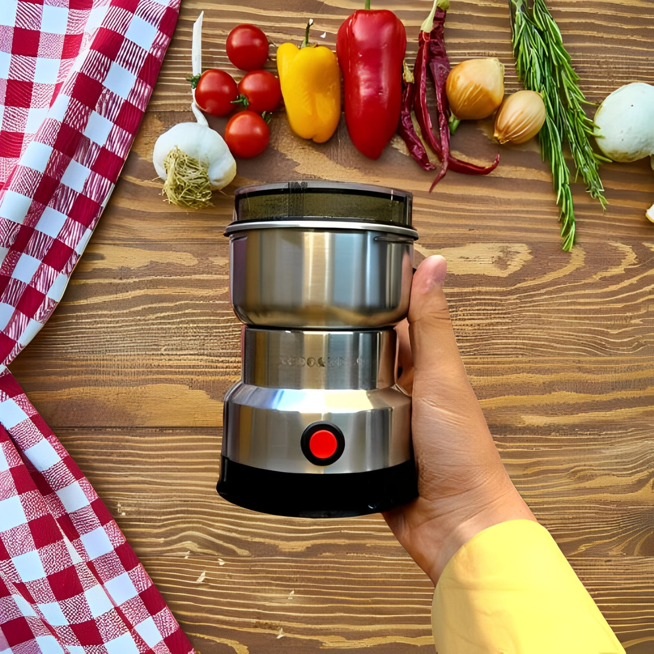 AL-661 Compact Multifunctional 400W Stainless Steel Grinder with 4 Blades