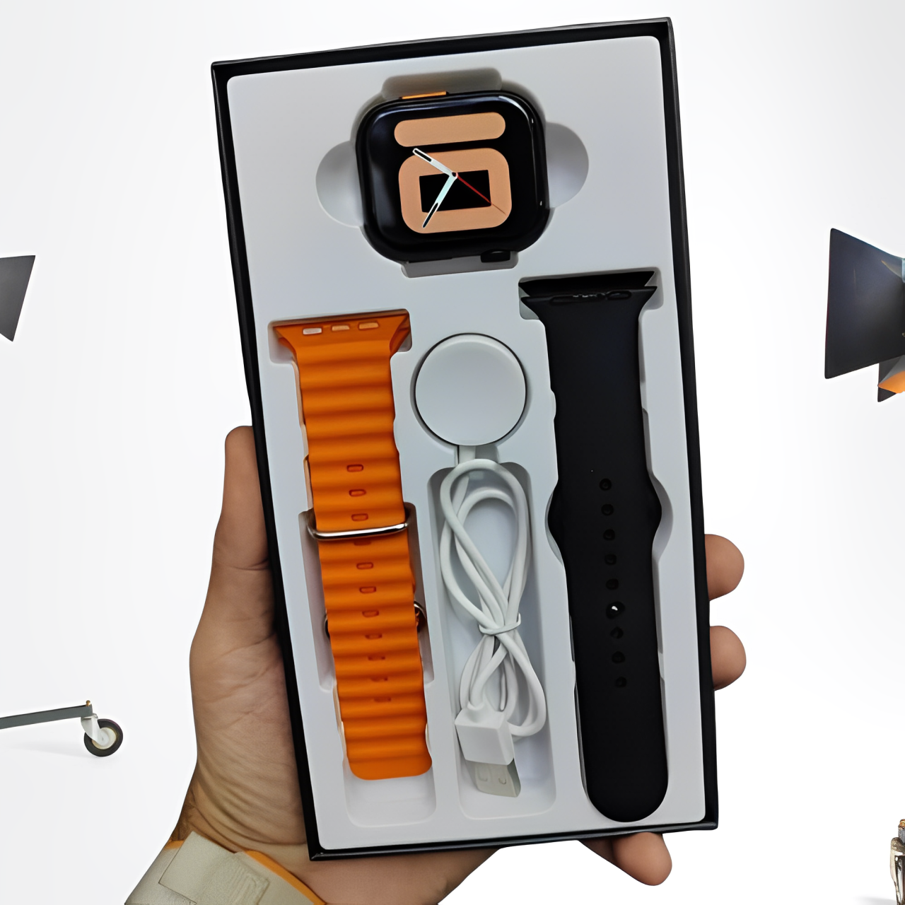 MK9 (Series 9) Ultimate Premium Smartwatch With Stunning 2.5″ Display, Health Tracking, NFC & Wireless Charging