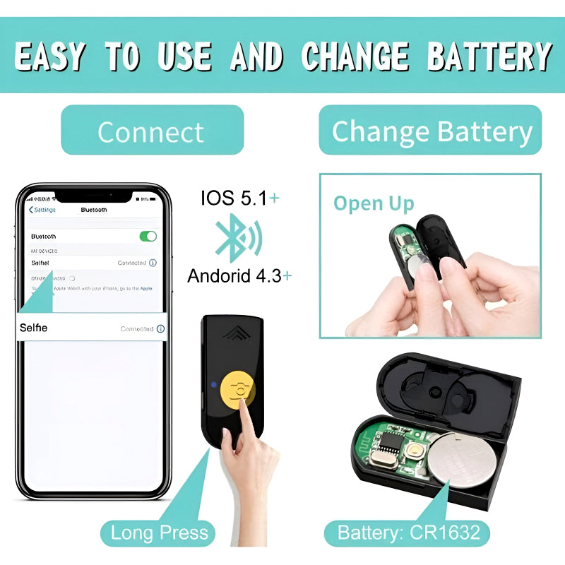 R1S 4-in-1 Wireless Bluetooth Selfie Stick Tripod with LED Fill Light and Detachable Remote, Extendable to 70cm for All Phones, Portable Stand for Live Streaming, Vlogging, and Travel